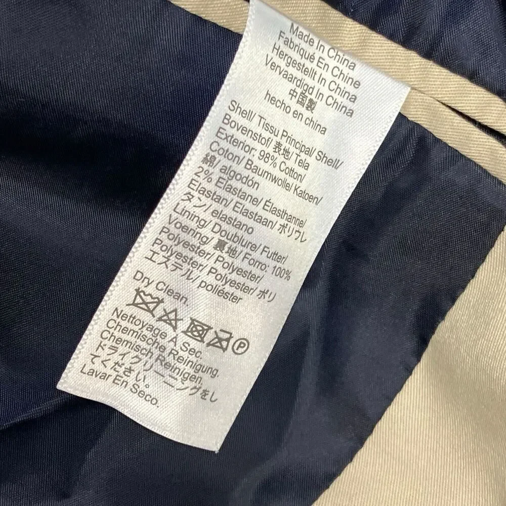 J Crew Men's 40L Thompson Stretch Suit Jacket Stretch Chino Chic Preppy BA491 - Picture 8 of 14